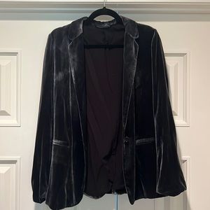 Zara velvet blazer/duster jacket
